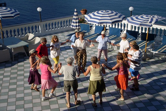 Ischia Terrasse Tanzkreis Unterricht