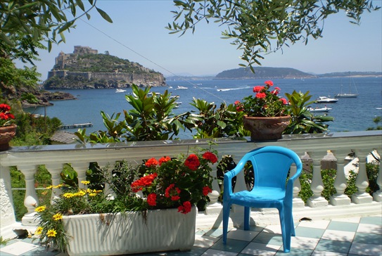 Ischia traumhafte Terrasse.
